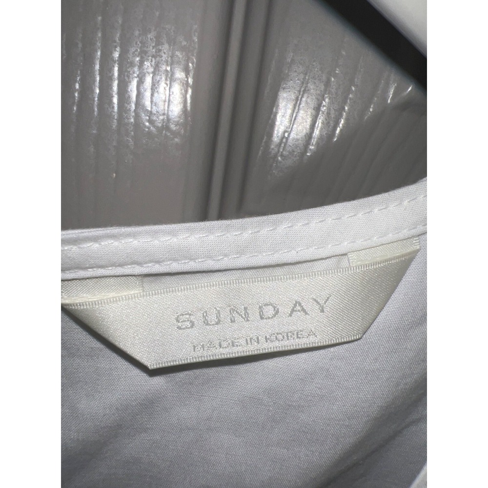 Sunday White Cotton Poplin Midi Dress – Minimalist, Classic, Timeless - Picture 6 of 13
